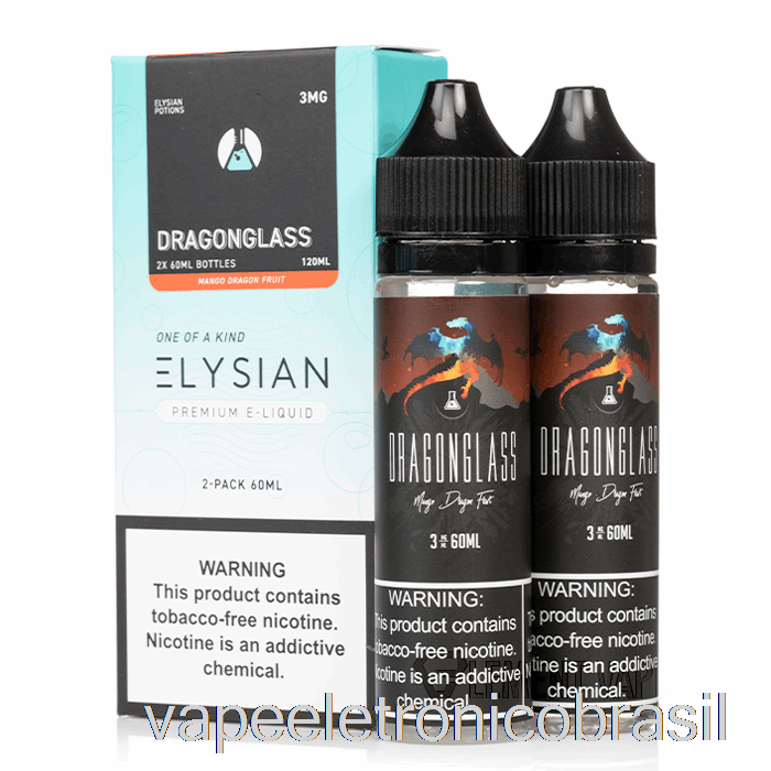 Vape Recarregável Dragonglass - Elysian Labs - 120ml 0mg